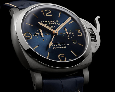 PANERAI LUMINOR 1950 EQUATION OF TIME GMT TITANIO